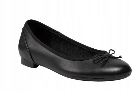 Clarks Dámské Kožené Baleríny Černé 37,5 J1B