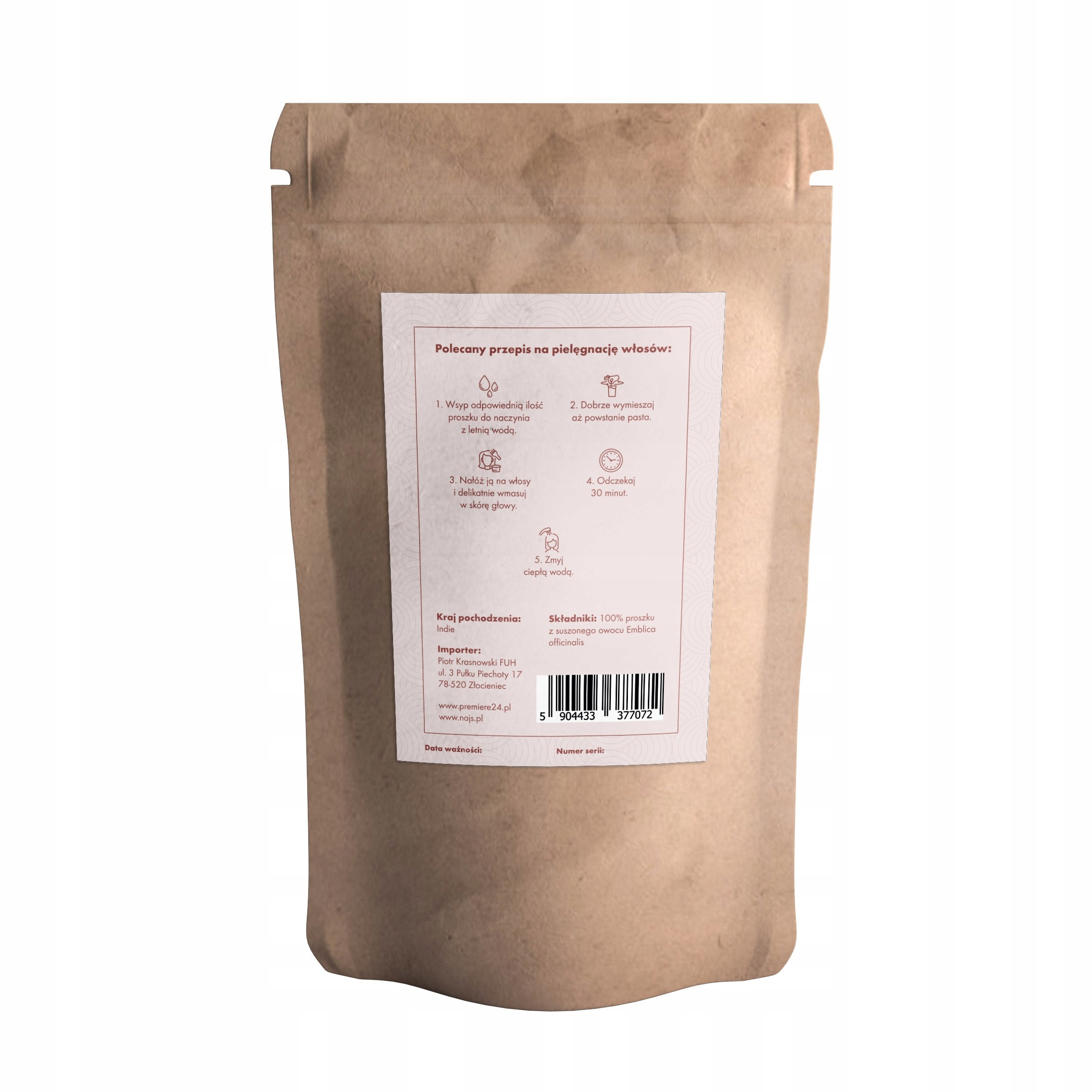 NAJS AMLA EMBLICA OFFICINALIS 100g Pojemność 100 ml