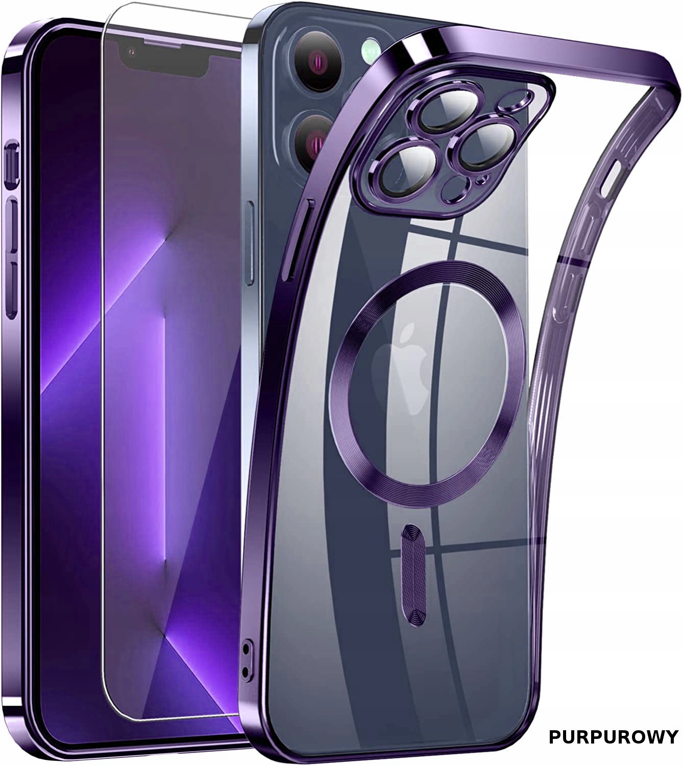 ETUI MAGNETYCZNE DO MAGSAFE DO APPLE IPHONE 12 PRO COLOUR CASE +SZKŁO Dedykowana marka Apple