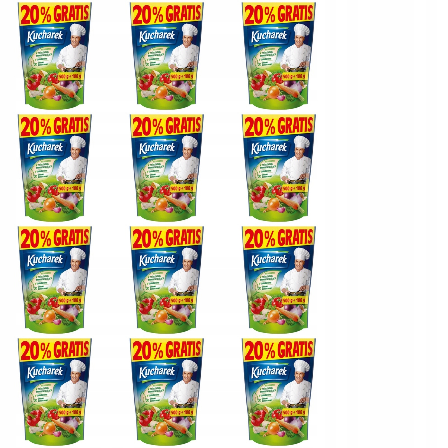 12x 500g Kucharek Przyprawa Do potraw +20% Karton