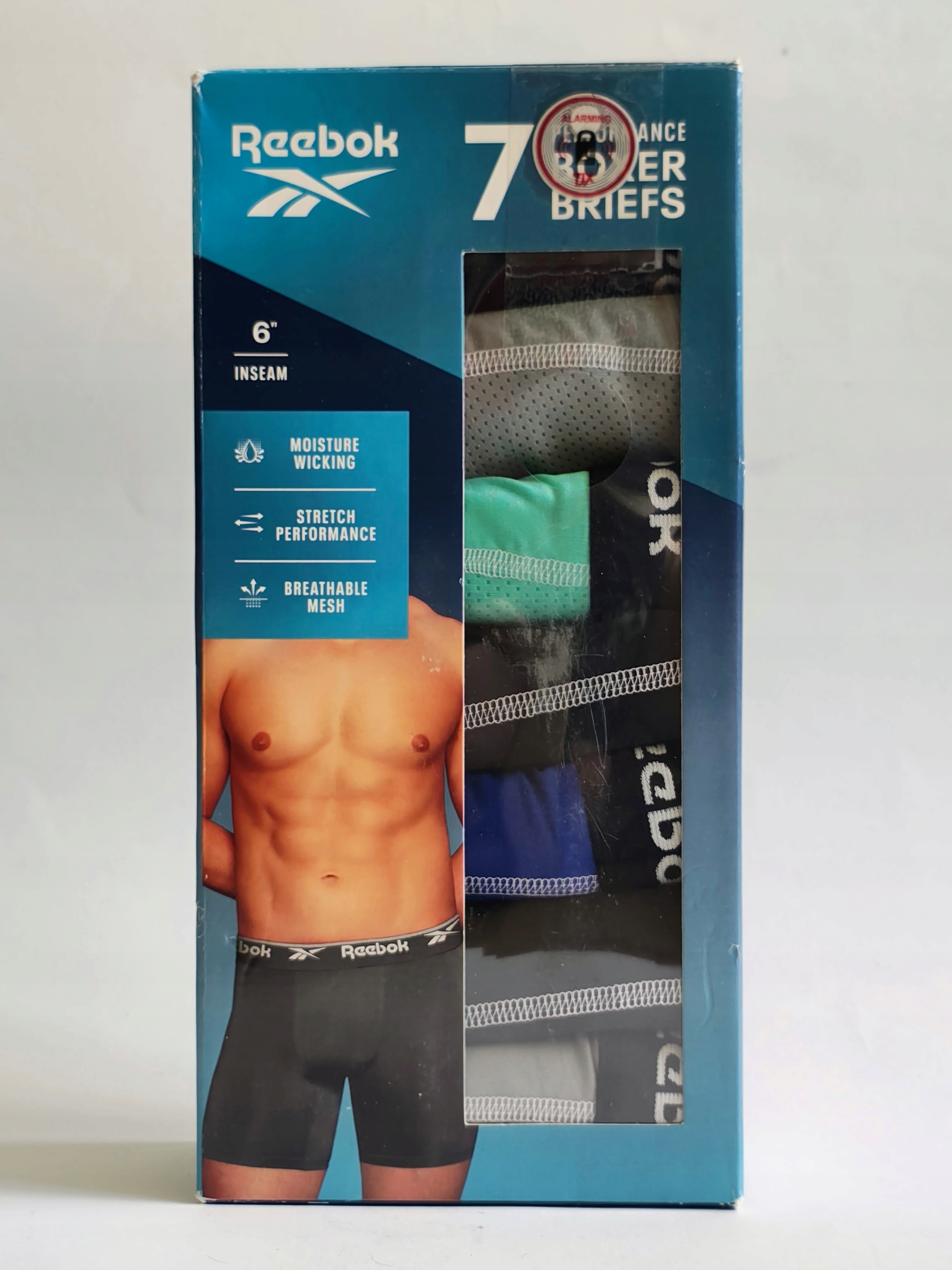 Reebok – Pánské boxerky Performance (7-pack) velikost M