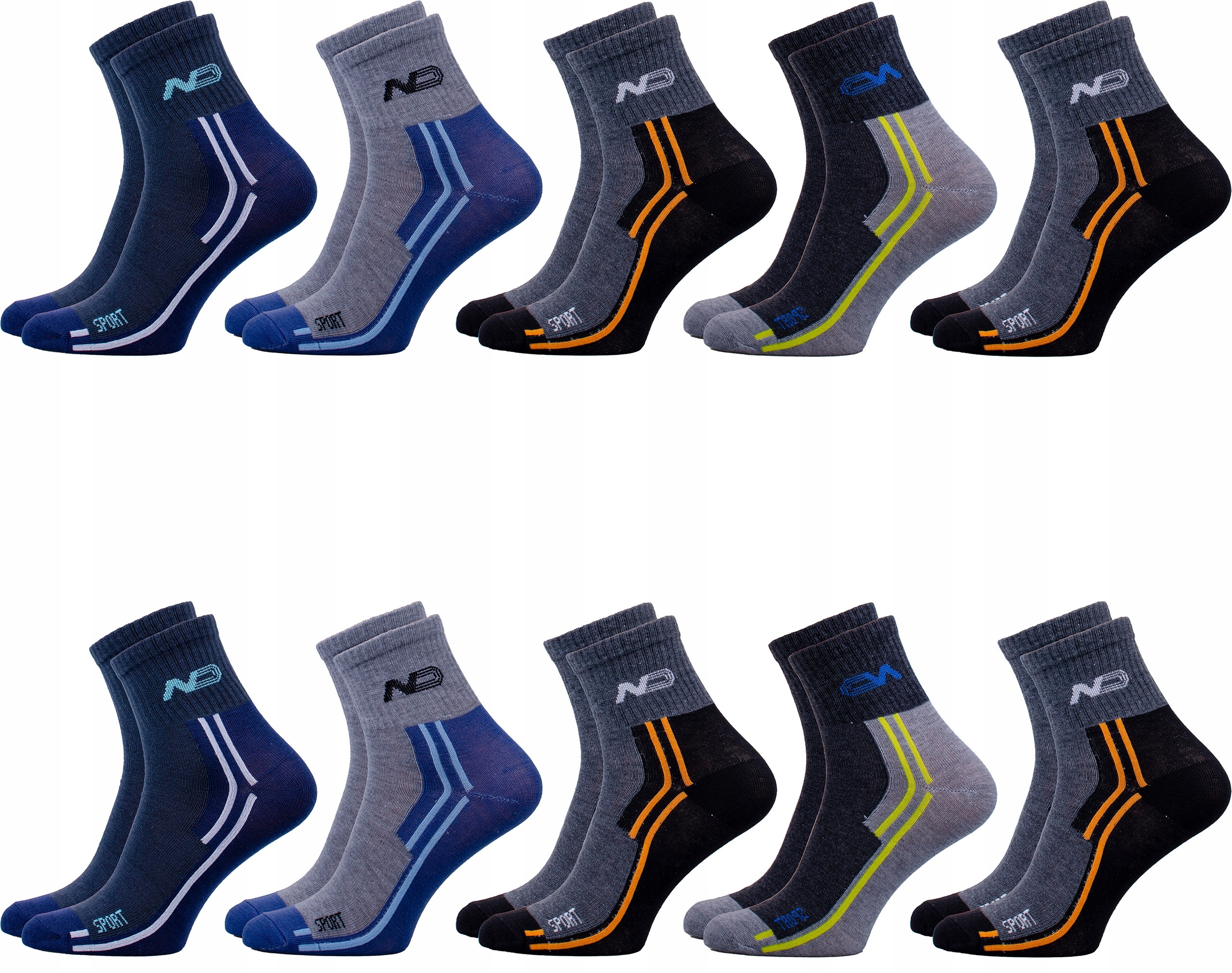 SKARPETY SPORTOWE MIX BAWEŁNA 40-43 PREZENT Rozmiar 40-43