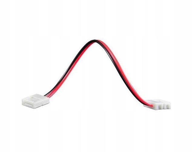 ZŁĄCZKA DO TAŚMY LED PODWÓJNA ZATRZASK ZACISKOWA Z KABLEM 8 mmm