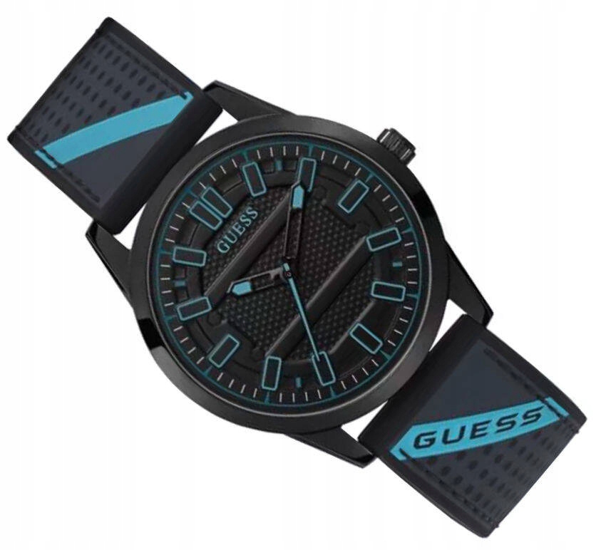 Černé Pánské Klasické Hodinky Guess Streak W1300G3, Elegantní