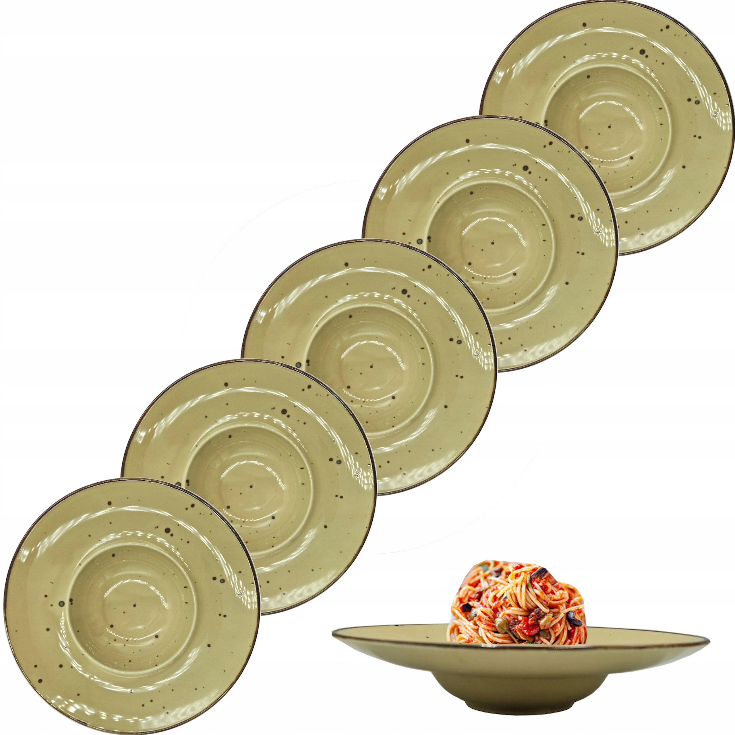 

Zestaw Talerzy Pasta Alumina Cottage Nut X6