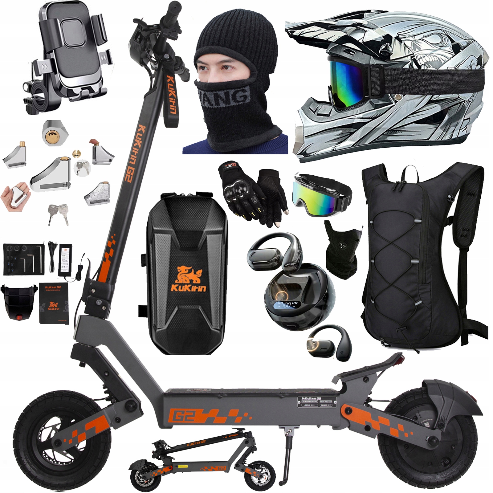 KuKirin G2 Skládací Elektrické Vozidlo 48V 15AH 800W 45KM/H 55KM Pl dárky