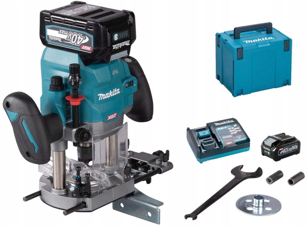 Makita Akumulátorová Horní Frézka 40V Xgt 2x4,0Ah RP001GM201