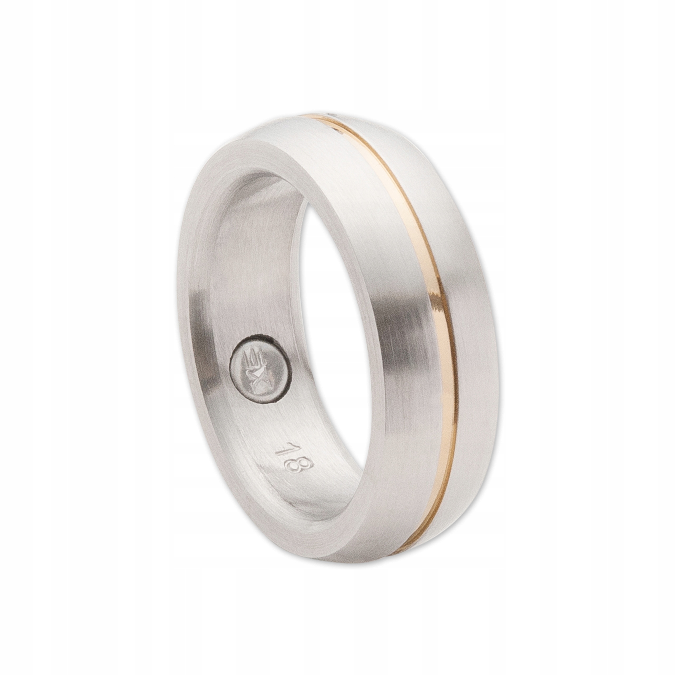 Magnetický prsten Ocel Chirurgický Zlatý Pásek Pánský Dámský