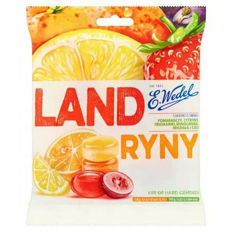 60 Sztuk Wedel Landryny Owocowe 90G