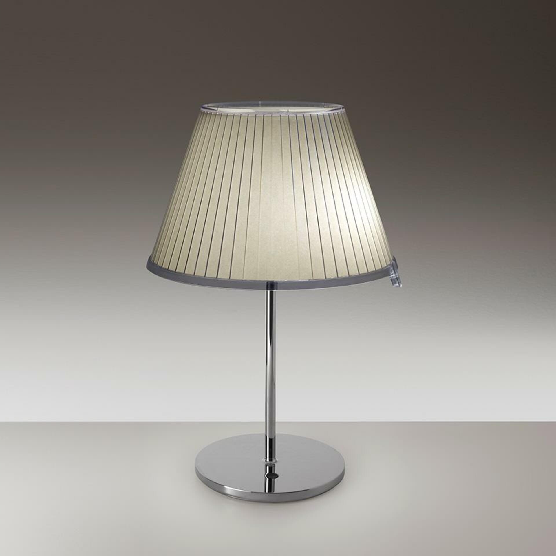 Artemide Choose dizajnová stolná lampa pergamen/chróm E27 57W IP20