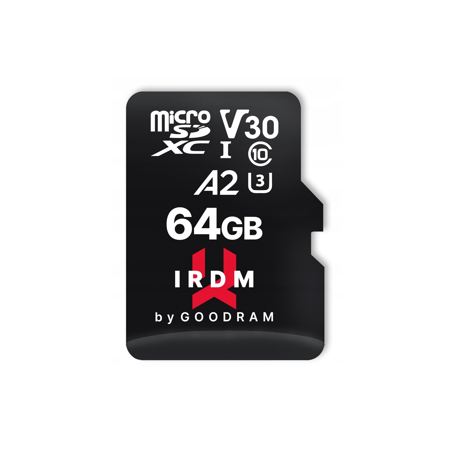 GoodRam paměťová karta Irdm 64GB microSD Uhs-i U3 A2 V30 s adaptérem