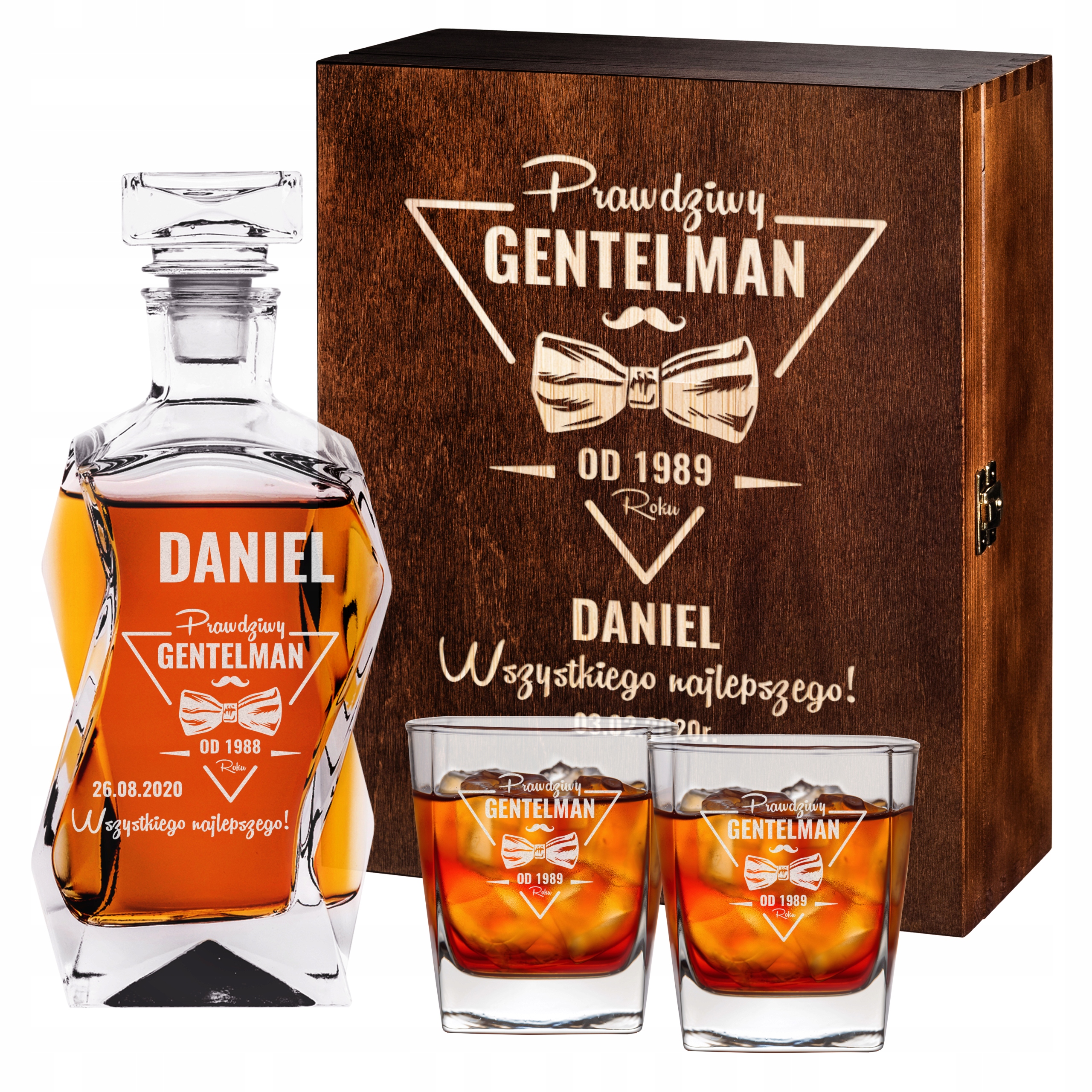 

Karafka Z Grawerem Szklanki Do Whisky Z Grawerem