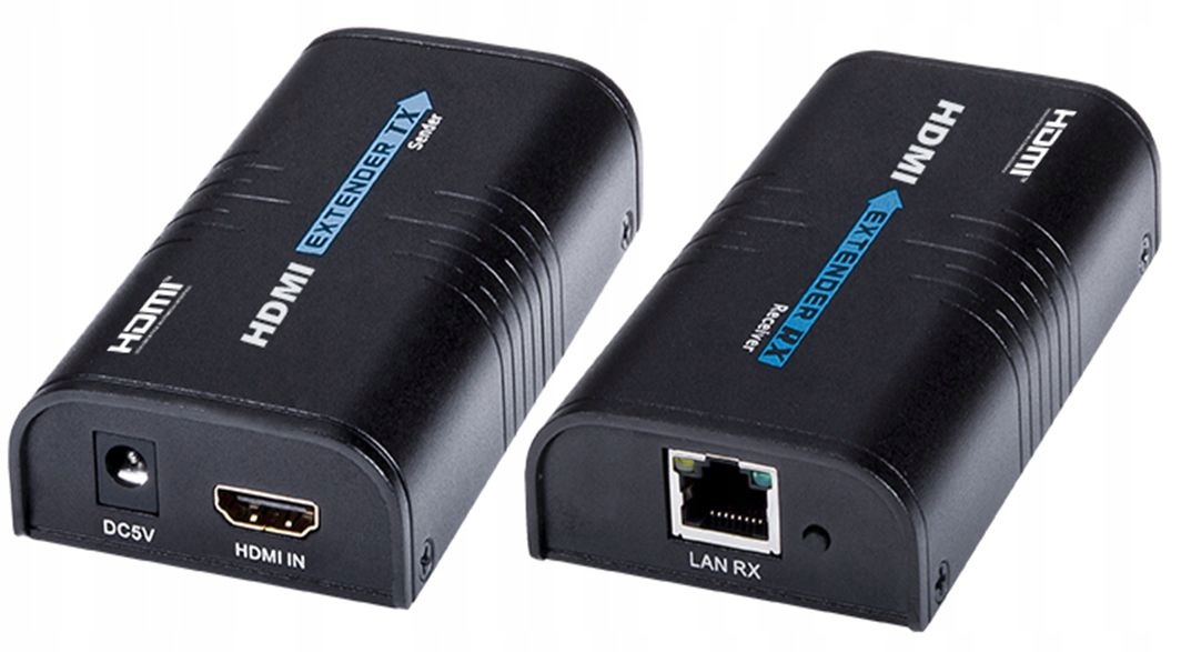 Konwerter HDMI LAN po Skrętce RJ 120m Przedłużacz