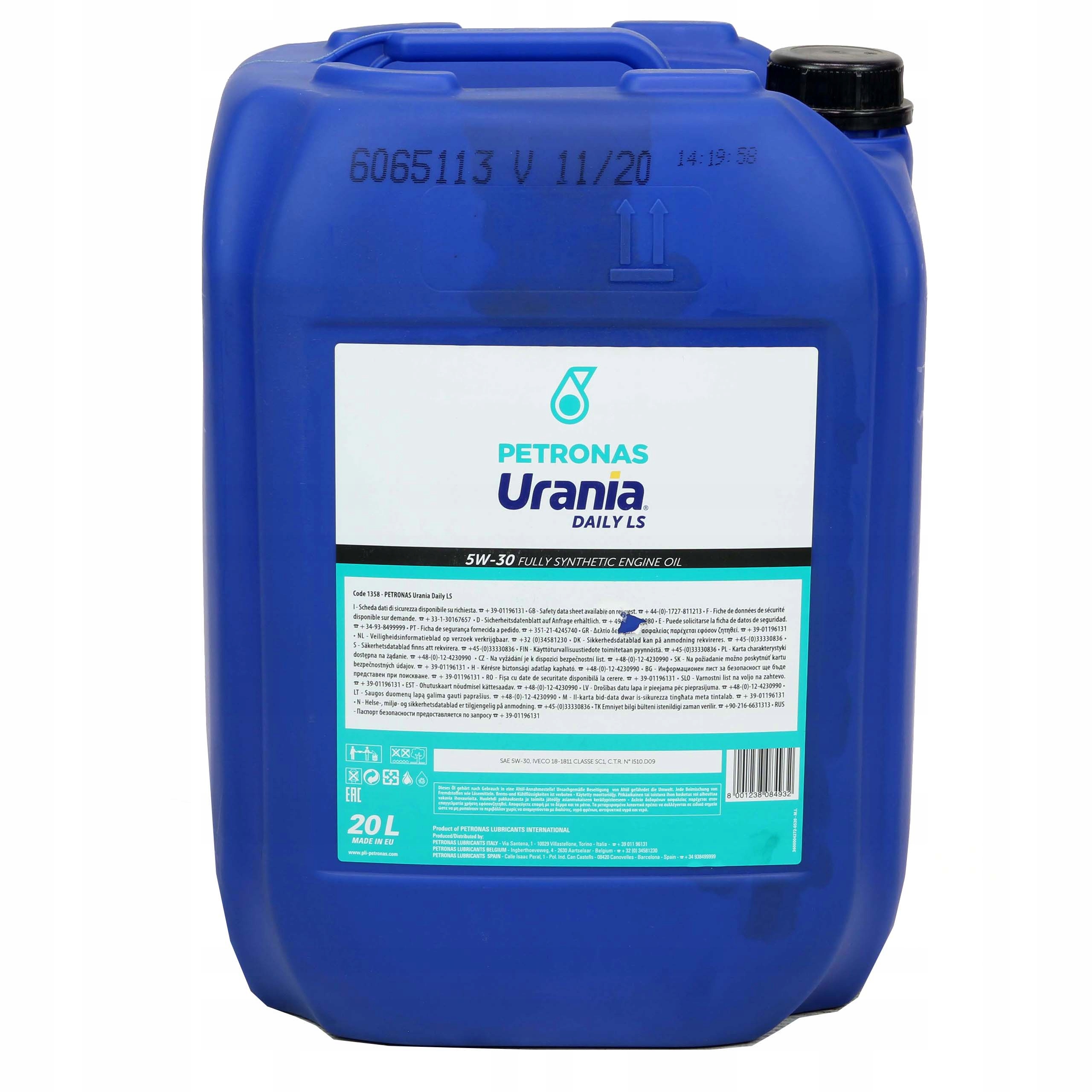 Olej Petronas URANIA DAILY LS 5W30 20L Rodzaj syntetyczne