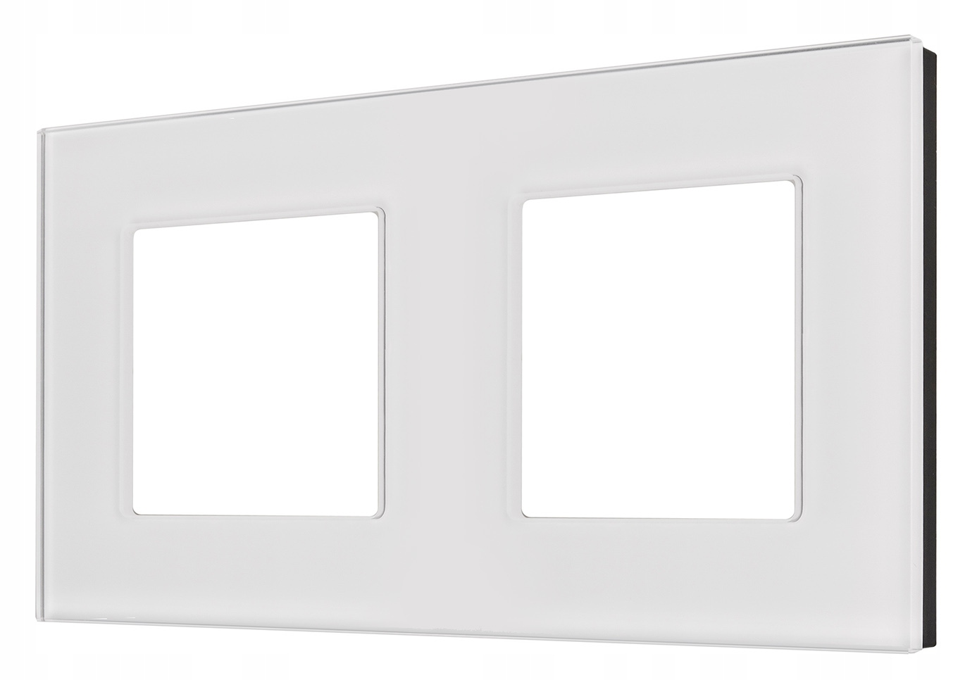 

Szklana Ramka Podwójna Biała Do Gniazdek 157x86