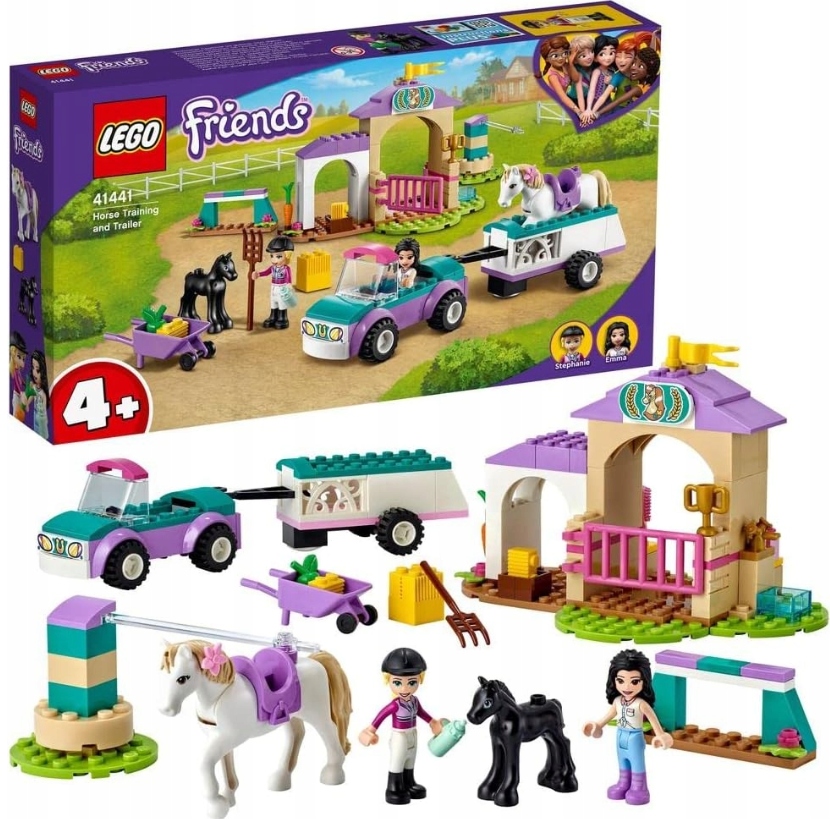 Klocki Lego Friends 41441 Szkółka Jeździecka I Przyczepa Dla Konia