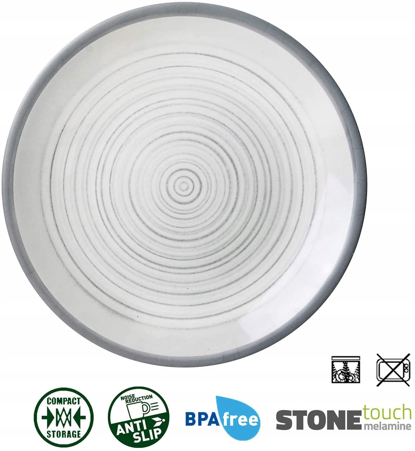 ZESTAW OBIADOWY MELAMINA BRUNNER BELLAGIO 16 szt Brand Brunner