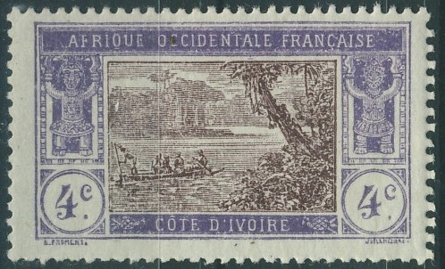 Kolonie fr. AOF 4 cent. - Cote D'Ivoire