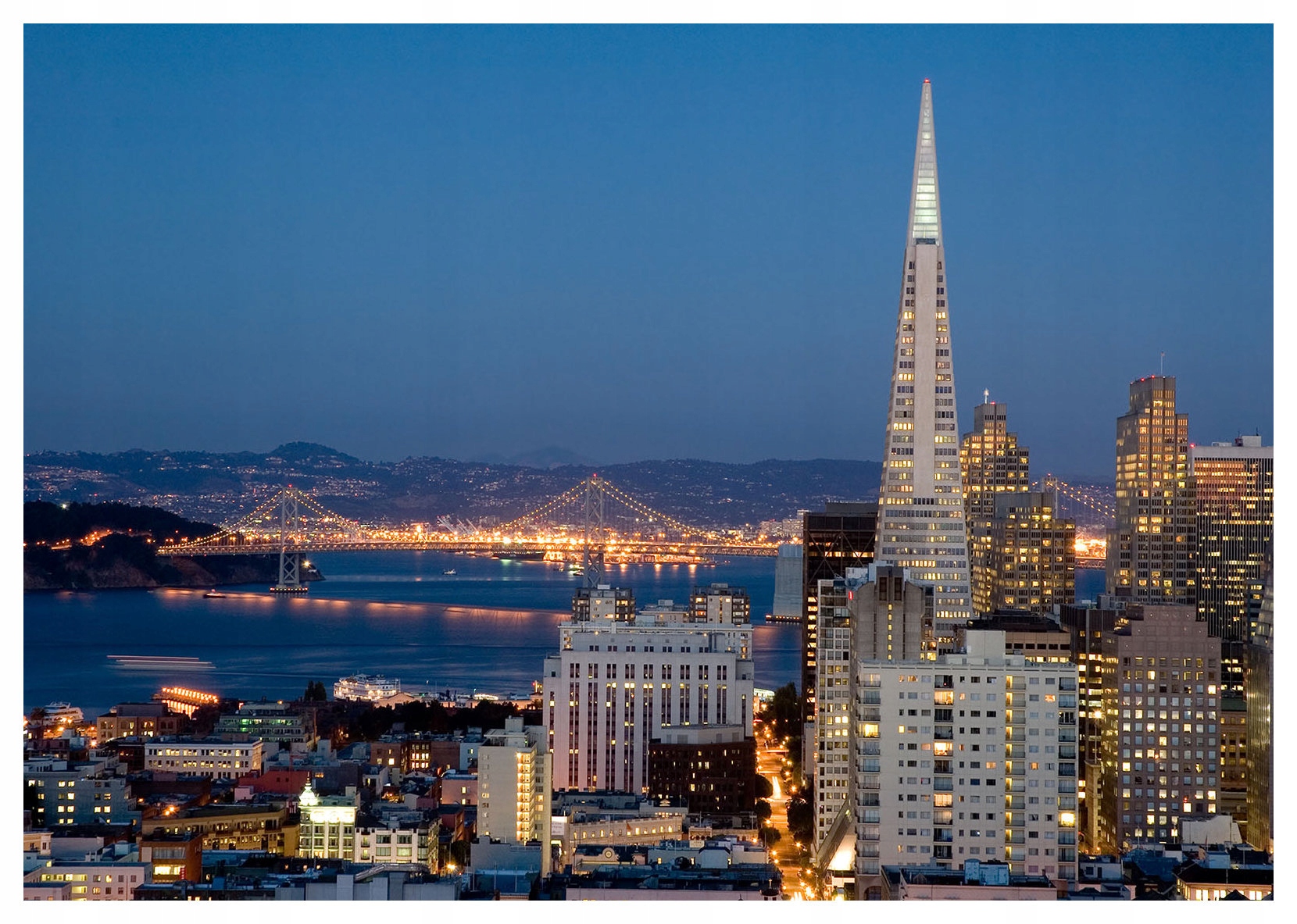 Tapeta Noční krajina města 416x254 Město ve tmě krajina v noci lepidlo