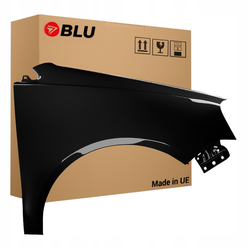 Blu Blatník Vw Polo 9N3 IV 4 LC9Z pravý černý 05-09 přední výtah