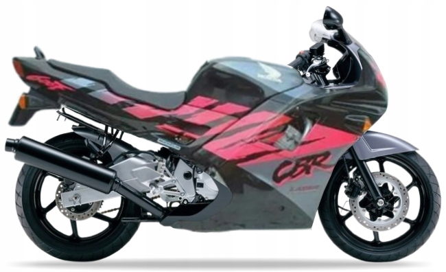 Samolepky Na Motocykl Juula Pro Honda Cbr 600 F 1993 Černé NH1DA
