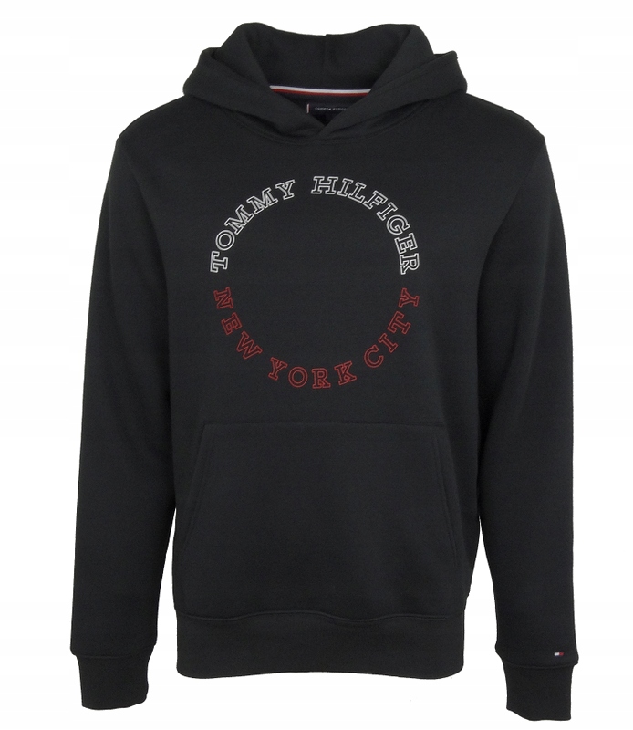 pánská mikina s kapucí Tommy Hilfiger , černá, M
