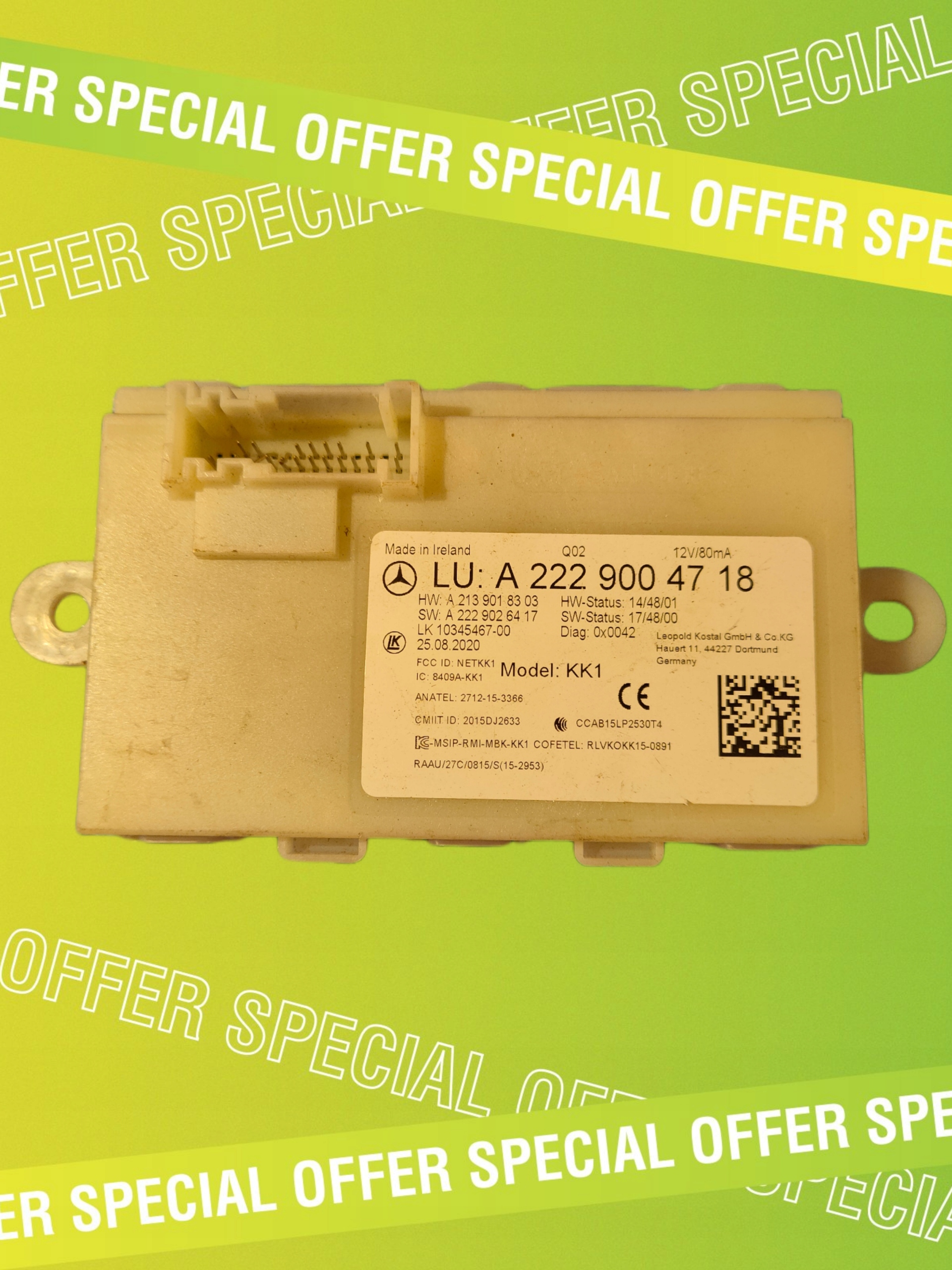 MERECEDES KEYLESS GO W222 A2229004718