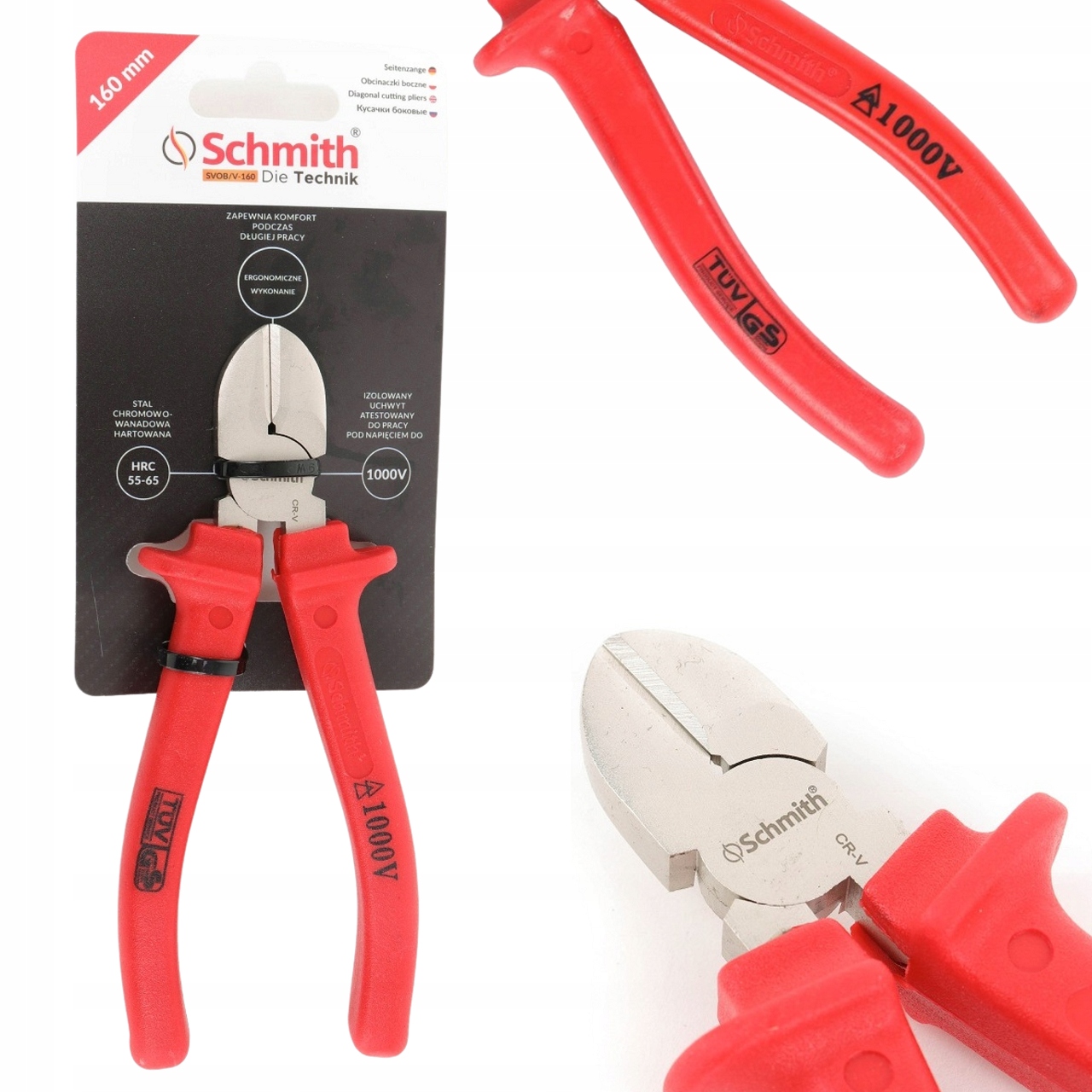 

Szczypce Boczne Tnące IZOLOWANE160mm Schmith