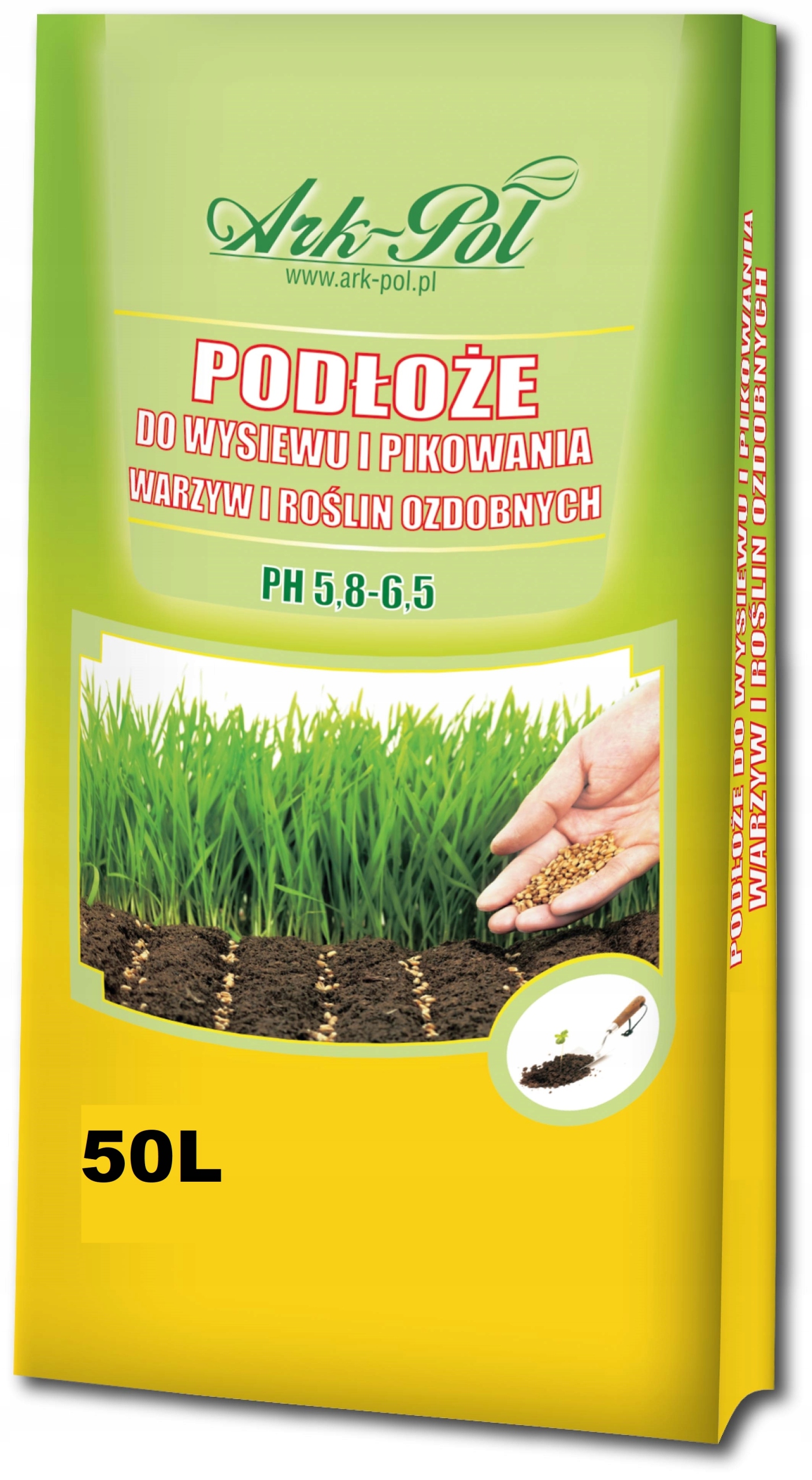 PODŁOŻE DO WARZYW ROŚLIN 50L UNIWERSALNA ZIEMIA DO ROSADY WYSIEWU