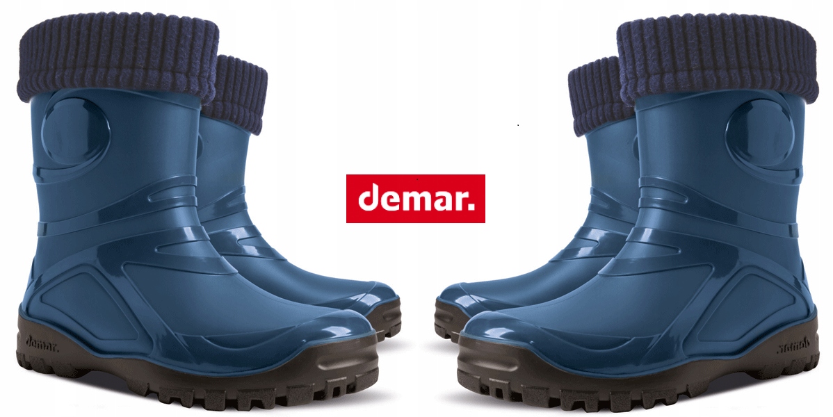 Buty Zimowe Ocieplane Dziecięce 100% Wełna Ciepłe Kolor niebieski