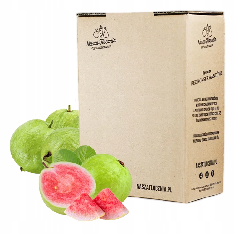 Levně Lisovaný džus z Guavy Nasza Tłocznia Guava Růžová Hruška Pyré 3L