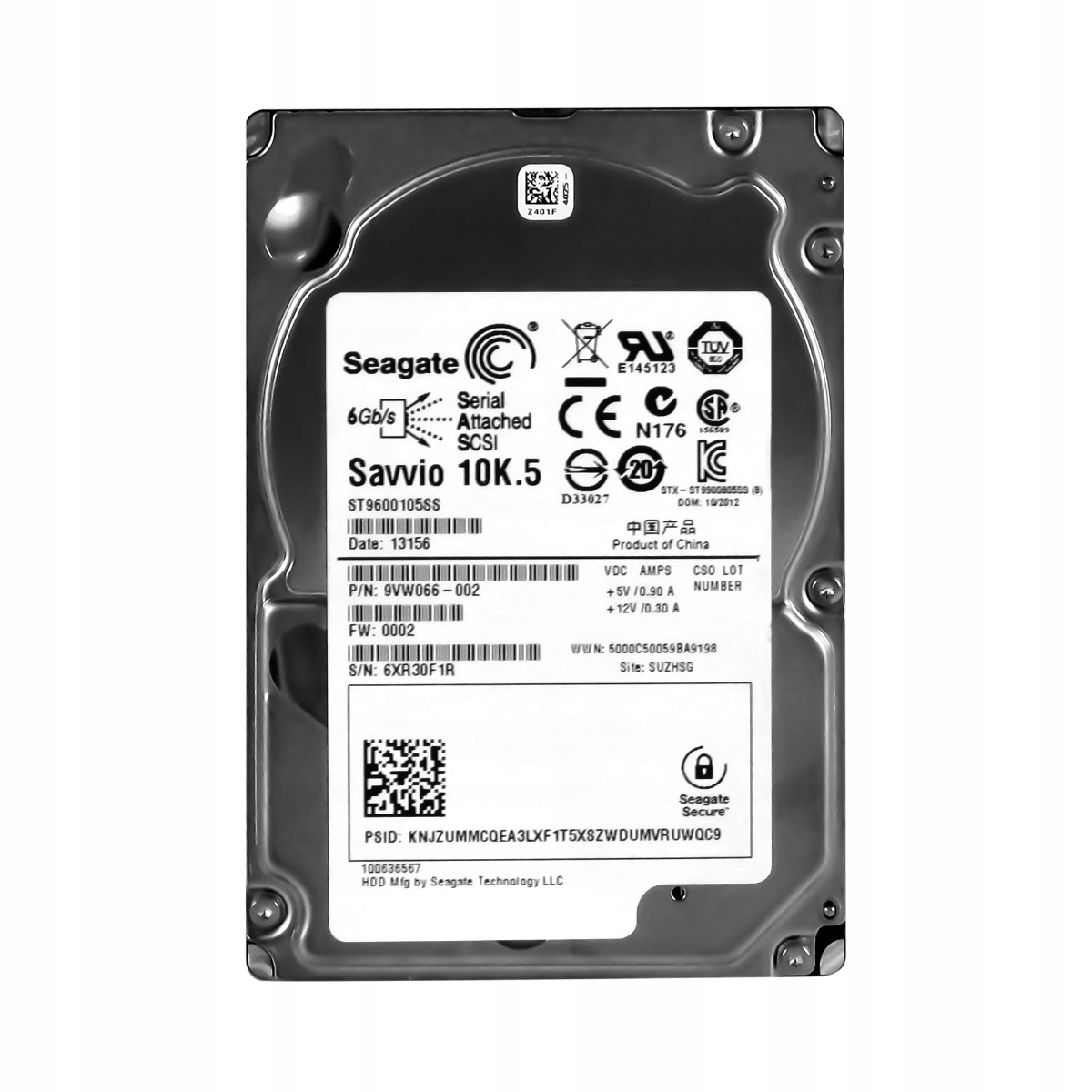 Seagate 600GB 10K 64MB SAS-2 2,5'' ST9600105SS Sed