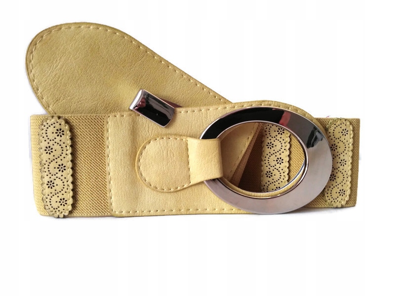 

Pasek elastyczny słomkowy pastelowy