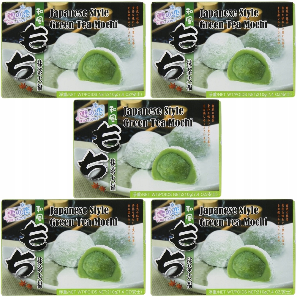 5 x Sušenky Rýžové želé Mochi Zelený Čaj Green Tea 210 g