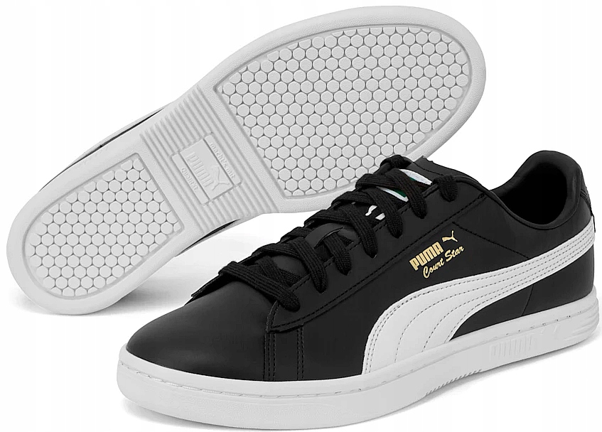 Pánské boty Puma Court Star Sl vel.46 Černé kožené tenisky Tenisky