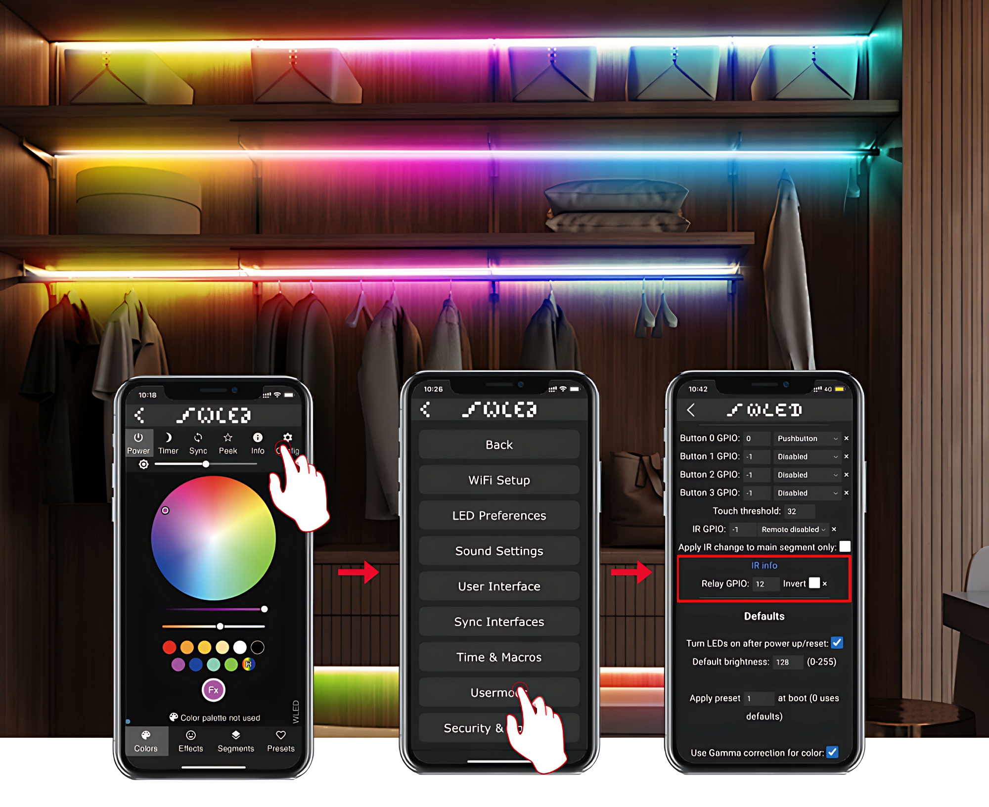 Sterownik WLED IP65 WiFi ESP32 cyfrowa taśma LED RGBIC WS2811 zewnętrzny Rodzaj sterownik