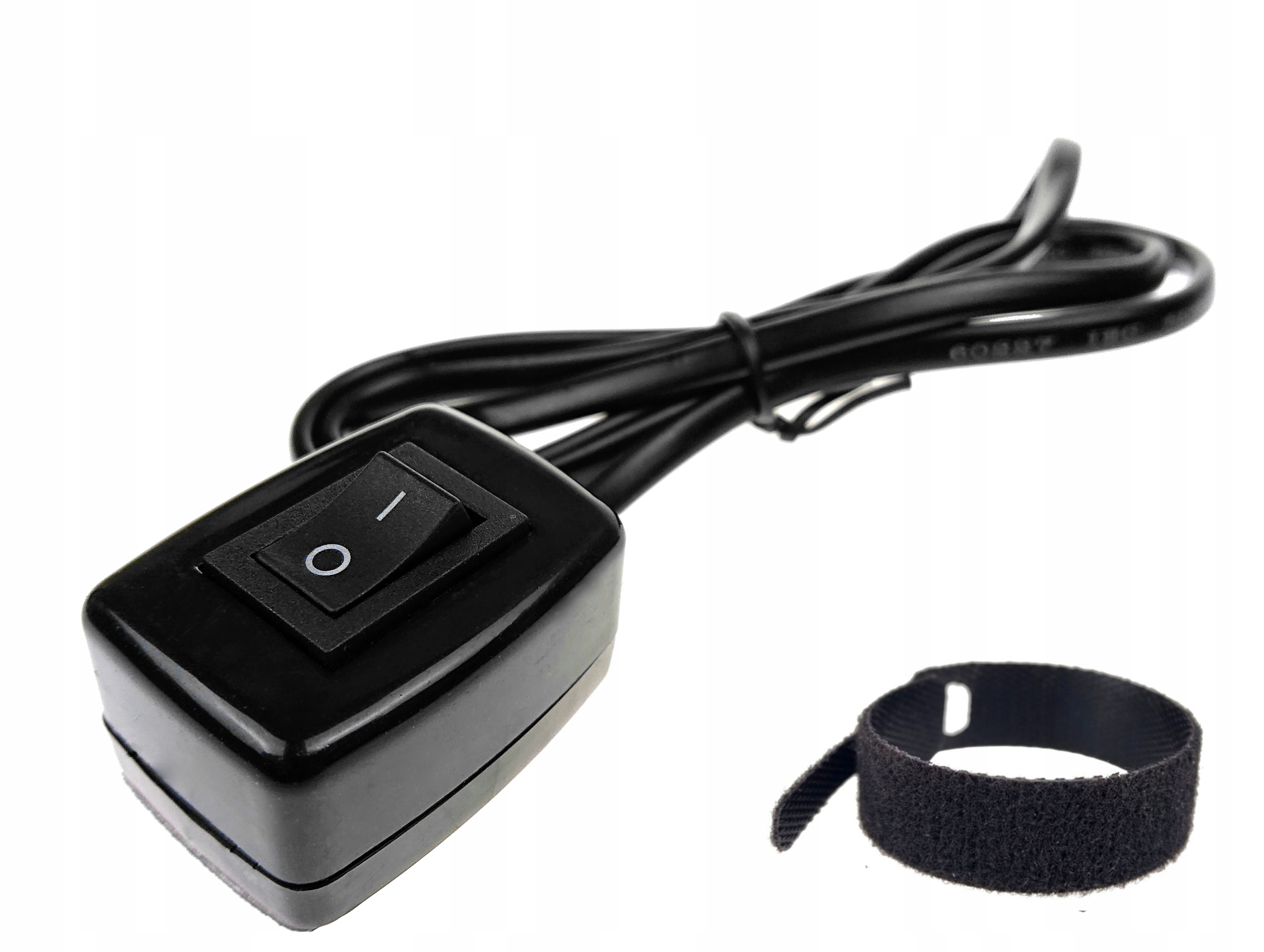 PRZEŁĄCZNIK KOŁYSKOWY W OBUDOWIE SAMOPRZYLEPNEJ ROCKER Z KABLEM I OPASKĄ