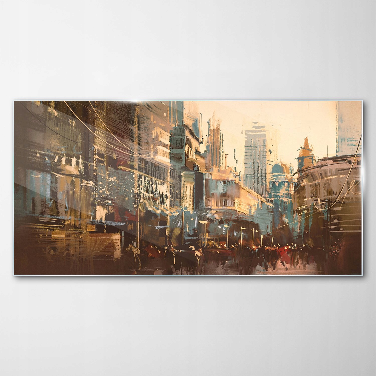 Obraz na skle Dekor Mesto Ulice Vintage 120x60