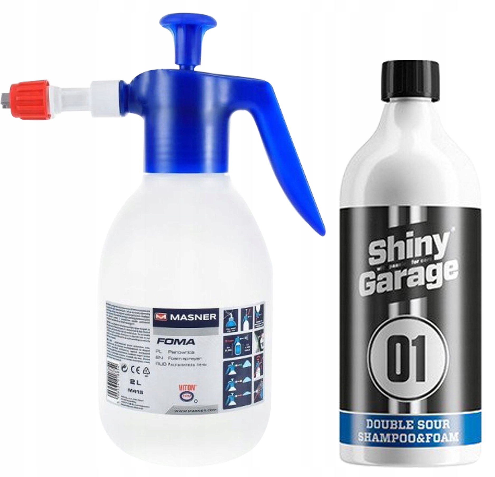 SHINY GARAGE НАБІР ШАМПУНЬ ДЛЯ ПОКРИТТЯ + ПІНОУТВОРЮВАЧ