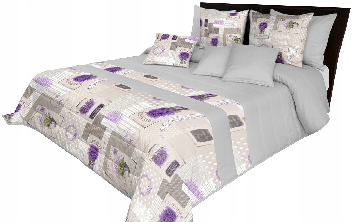 Prošívaný Přehoz 220x240 Na Postel Květiny Elegantní