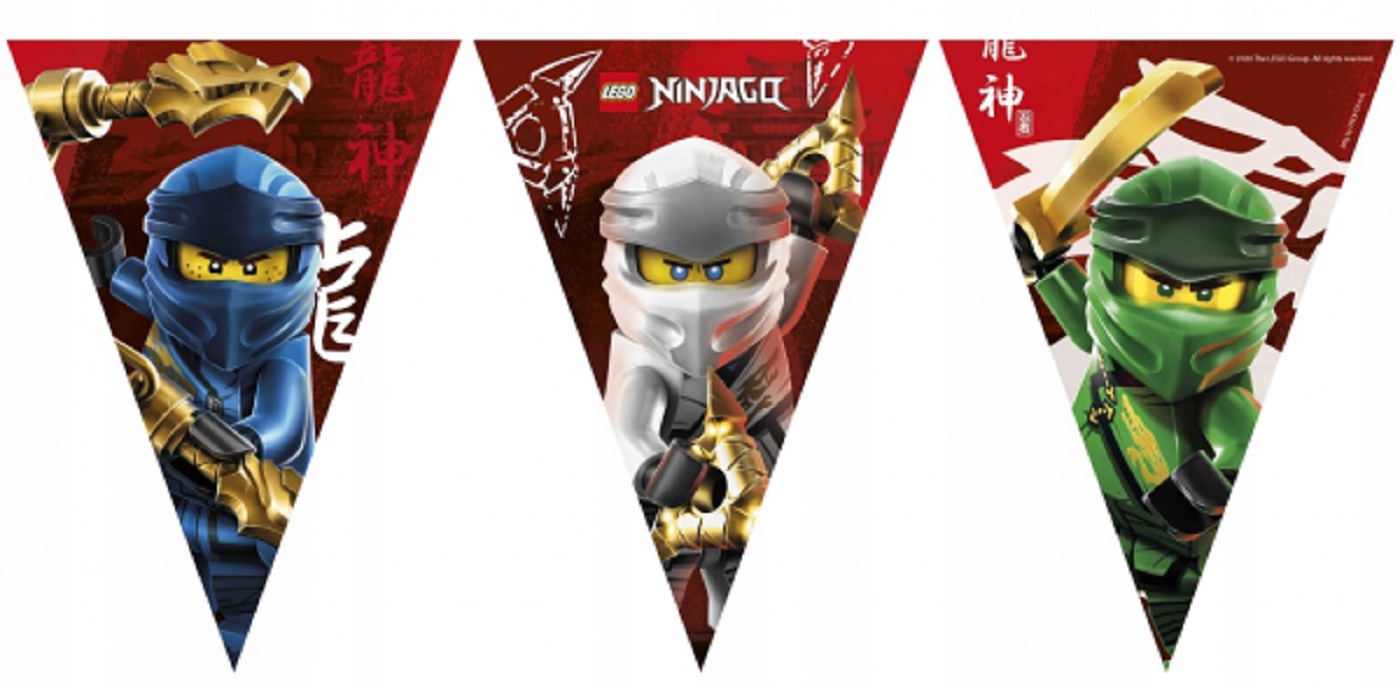 

Baner Lego Ninjago flagi Urodziny papierowy 230 cm