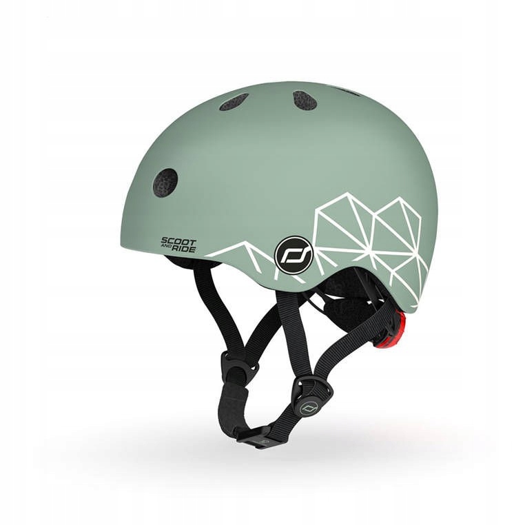 Scootandride Kask Xxs-s dla dzieci 1-5 lat Lifestyle Green Lines