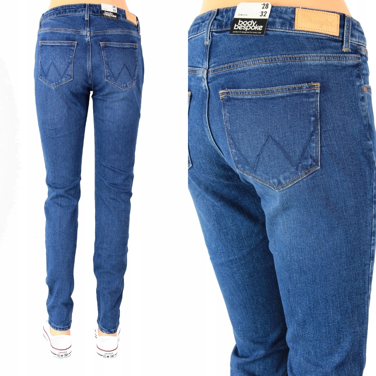 

Wrangler Slim Jeansy Proste Spodnie _ W29 L34