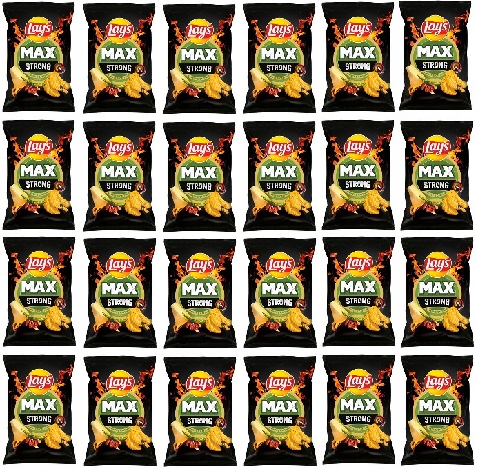 24x 120g Lay's Strong cheese & cayenne chipsy Karton