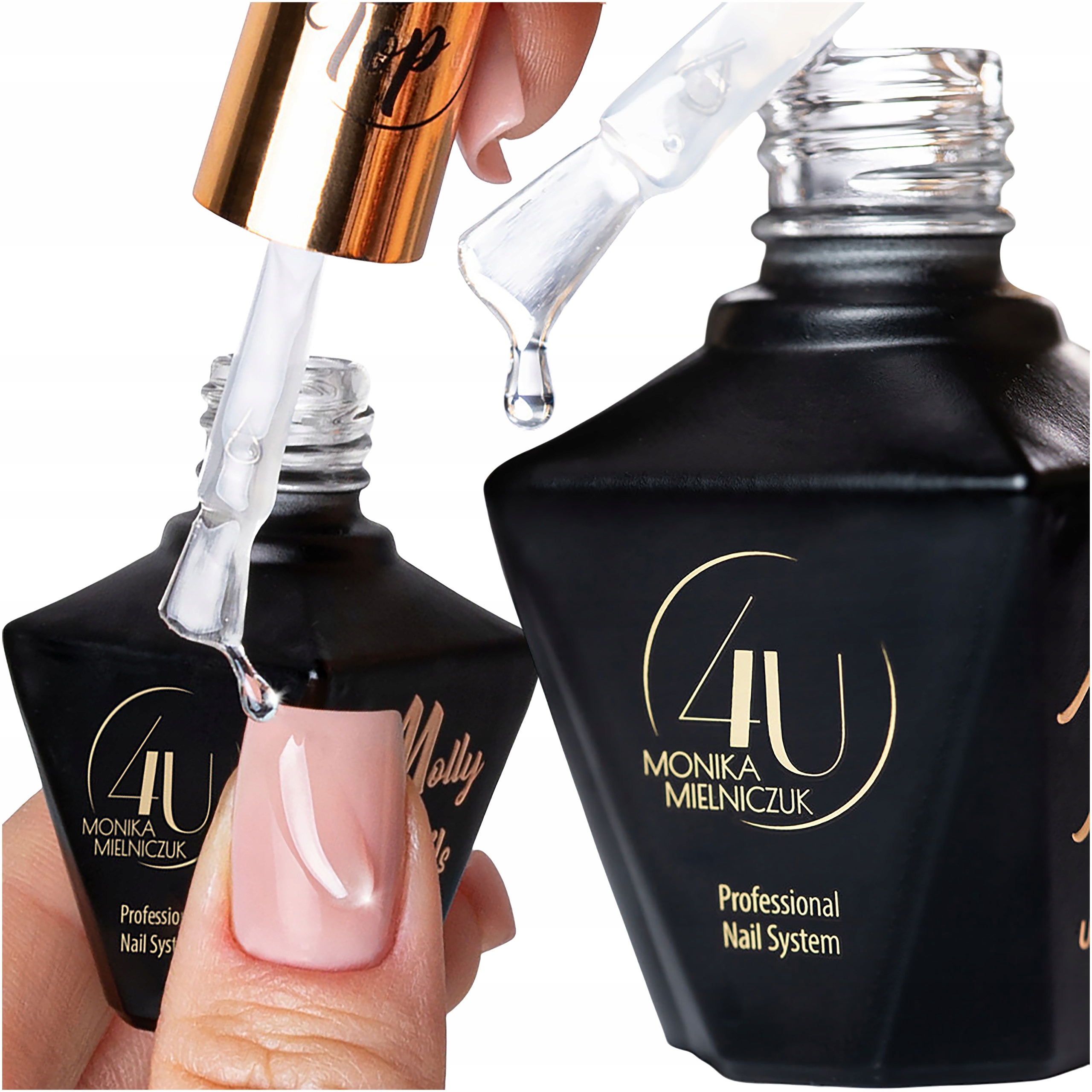 2x Extra Top Hybridní Mollynails 10g No Wipe Bez Promývání Elastický