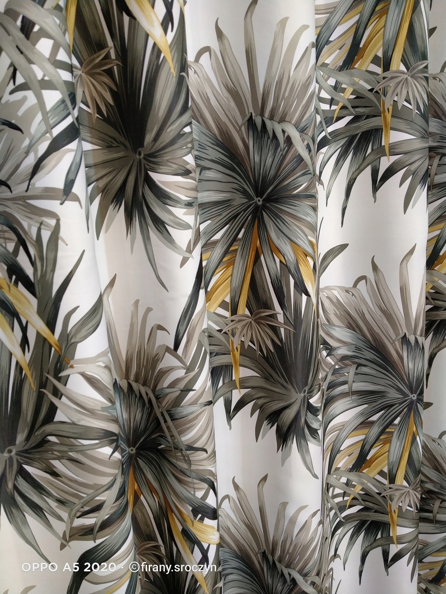 Zasłona 280 zaciemniająca TKANINA Hotel LIŚĆ Szerokość produktu 99999 cm