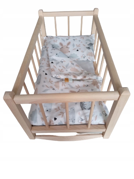 

Kołyska Dla Lalek Drewniana Dla Lalki +pościel 3EL