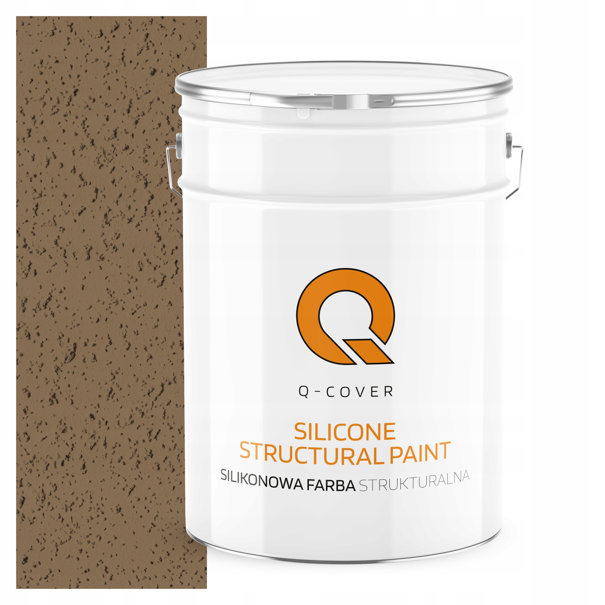 Štruktúrovaná fasádna silikónová fasádová farba 10L Kakaová F545 Uv