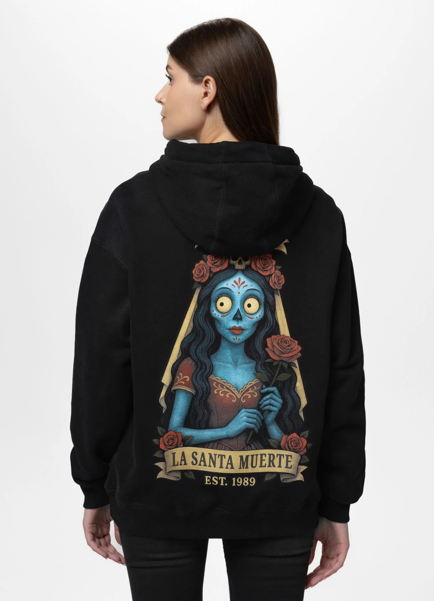 Dámská mikina Pit Bull La Santa Muerte S Kapucí Mikina černá XL