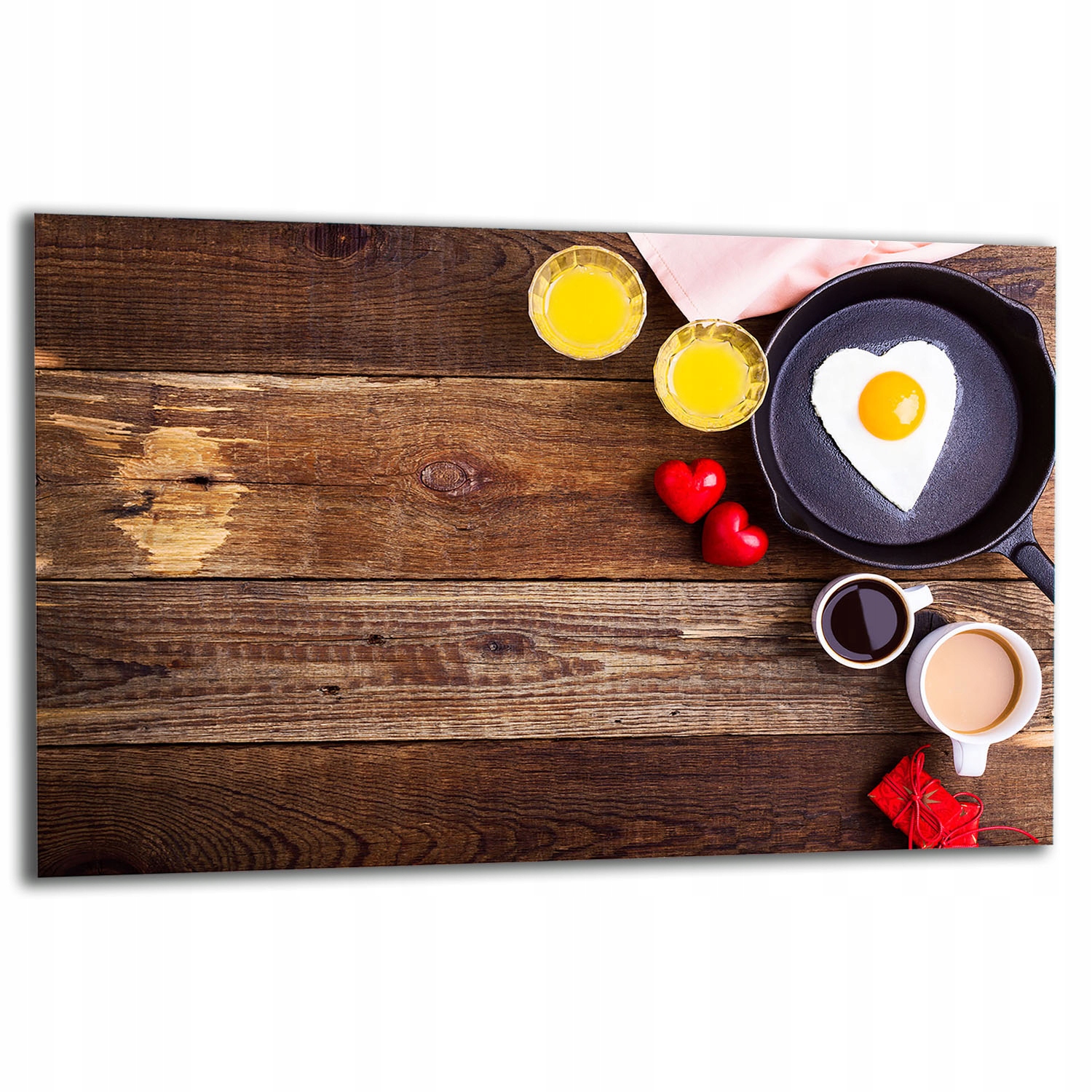 Ochranná Skleněná Deska Na Sporák 80x52 Dřevo Tvrzené Sklo Kuchyně 7v1